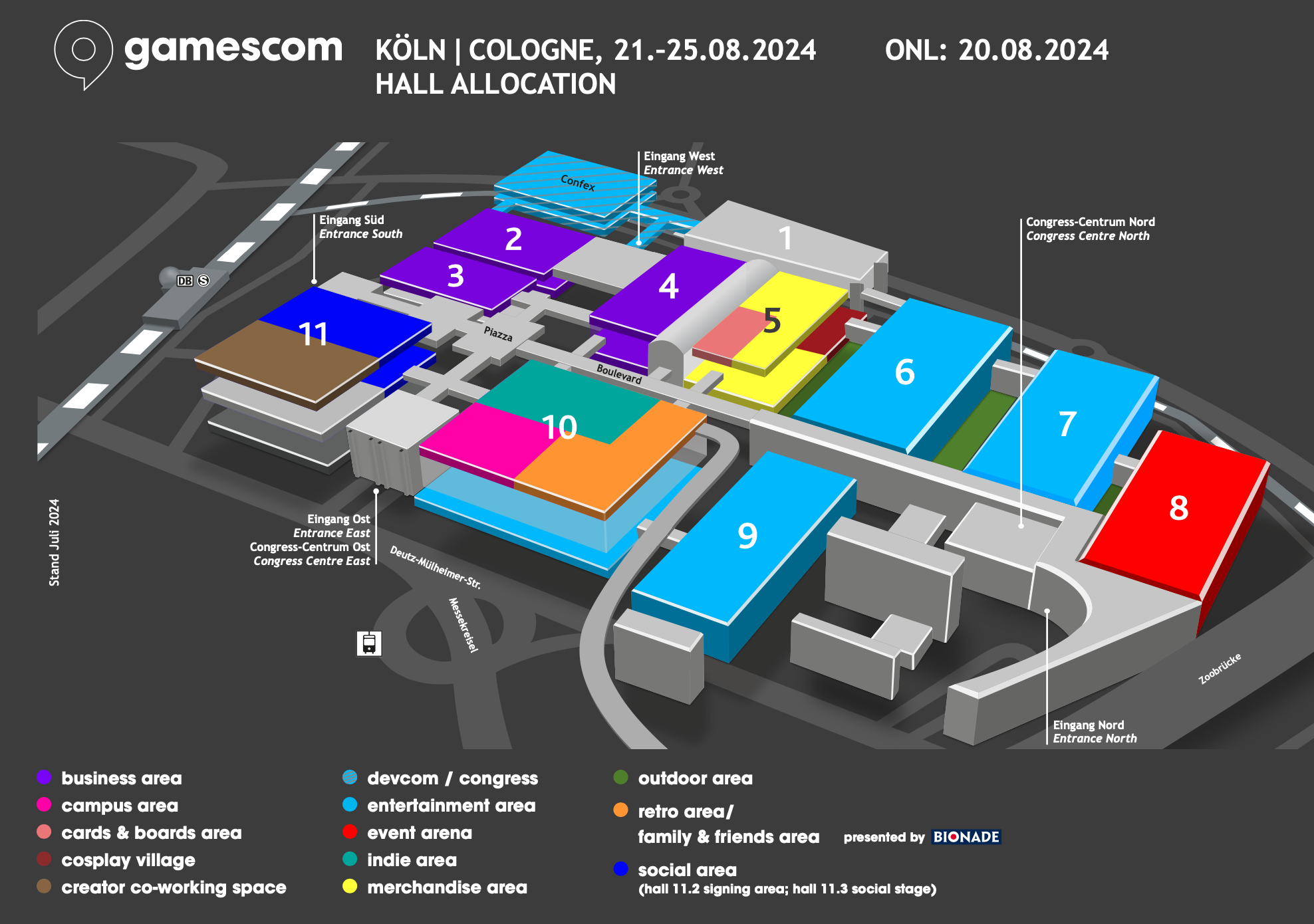 booth at Gamescom exhibition hall